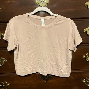 AVOCADO Tee Seamless Smooth Lightweight Crop Top Stretch size small